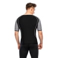 thumbnail image 5 of Men's Athletic Tee Shapewear Top Heat Shaper Jacket Zipper Sauna Top Short Sleeve Compression T-Shirt, 5 of 9