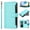 Mint green, variant on Phone Case for iPhone 16E / iPhone SE 2025 / iPhone SE4, Shockproof PU Leather Wallet Case with 9 Card Slots Anti-Scratch Stand Magnetic Flip Zipper Pocket Cover, Blue