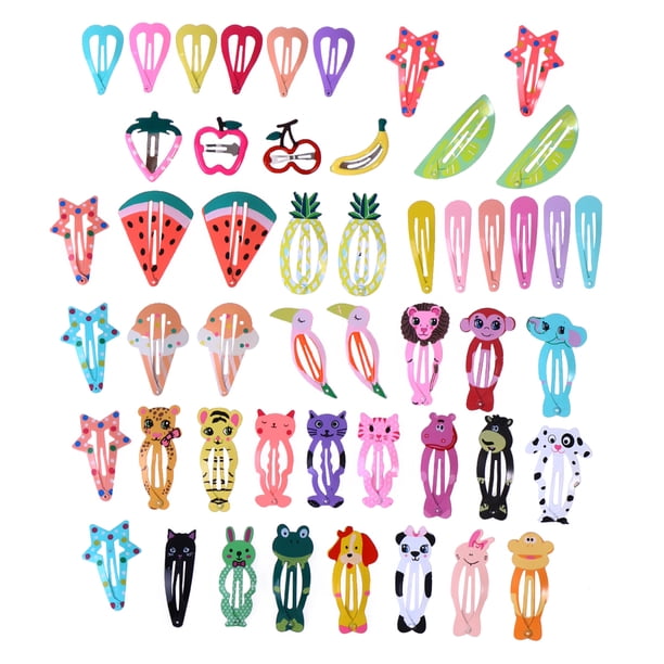EeaseMX 50 pinzas para el pelo multiestilo para niñas, lazos, pinzas para el pelo, pasadores, accesorios para el cabello para bebés y niñas.