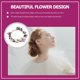 thumbnail image 2 of KAKOWELY Diadema de flores, diadema floral, corona nupcial para el cabello, guirnalda, tocado, 2 of 4