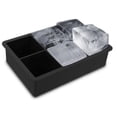 thumbnail image 1 of Molde de Silicona para Hielo Chocolate Gelatina 6 Cubos Grandes 16.5cm Negro Reutilizable para Hogar Bar, 1 of 5
