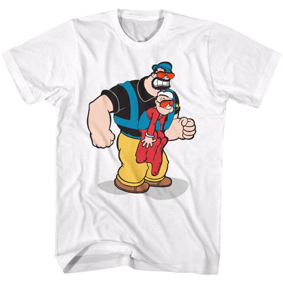Popeye Pappa Brutus White Adult T-Shirt 4Xl