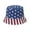 B, variant on America 250th Anniversary USA Flag Bucket Hat Unisex Patriotic Independence Day Sun Hat