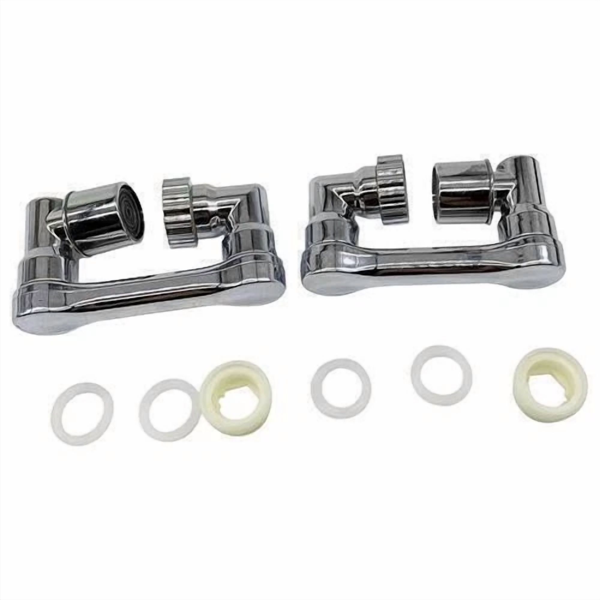 FLINT- 2 Pack Extension Abs Faucet Aerator Universal 1080° Swivel Robotic Arm Swivel Us