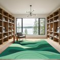 thumbnail image 2 of ODIKA 2'x3' Machine Washable Non-Slip Area Rug, Abstract Green High Traffic Rug, Green, 1090559, 2 of 7