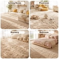 thumbnail image 6 of Pentantan Shag Area Rugs, 8ft x 10ft Soft Fluffy Indoor Carpet for Living Room Bedroom Decor, Camel, 6 of 8