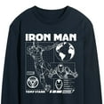thumbnail image 3 of Marvel Iron Man - Schematic - Men's Long Sleeve Graphic T-Shirt, 3 of 5