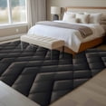 thumbnail image 4 of 5'x7' Area Rugs, Black Geometric Indoor Outdoor Area Rug for Living Room Bedroom, Modern Checkered Abstract Art Aesthetics Washable Bathroom Rugs Kitchen Floor Carpet Mats Home Decor Aesthetic, 4 of 8