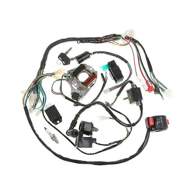 Arnés de cableado Yuxing para vehículo completo 70 90 110 cc color negro