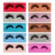 thumbnail image 3 of 10 pares de pestañas postizas volumen de imitación 3D extensión de pestañas postizas suaves y esponjosas para maquillaje de ojos, 3 of 8