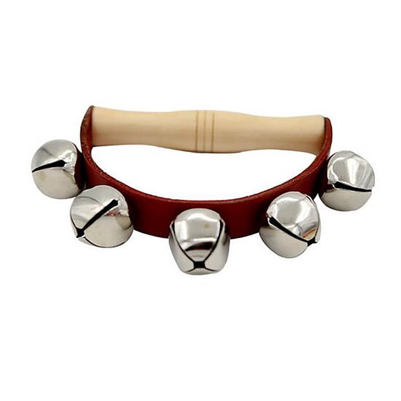 Percussion Bell Five Bell Leather Bracelet Hand Bell Instrument Bell Education