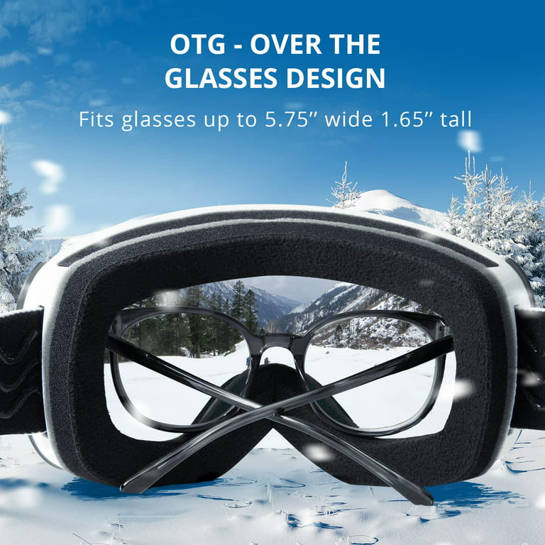AKASO Ski Goggles, Snowboard Goggles, Mag-Pro Magnetic Interchangeable Lenses, Snow Goggles for & Women-BL Walmart.com