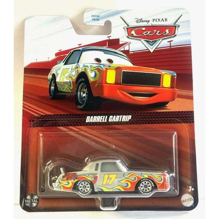 Pixar Cars Metal Series 1:55 Scale, Darrell Cartrip (Silver Body