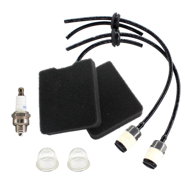 Speravity Kit de filtro de aire de tubería de combustible para cortacésped, 9 Uds., para 145BT 155BT 145BF 53100443 Type3
