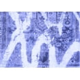 thumbnail image 1 of Ahgly Company Machine Washable Indoor Rectangle Abstract Blue Modern Area Rugs, 2' x 5', 1 of 4