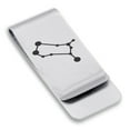 thumbnail image 1 of Stainless Steel Gemini (Twins) Astrology Constellation Classic Slim Money Clip Credit Card Holder, 1 of 2