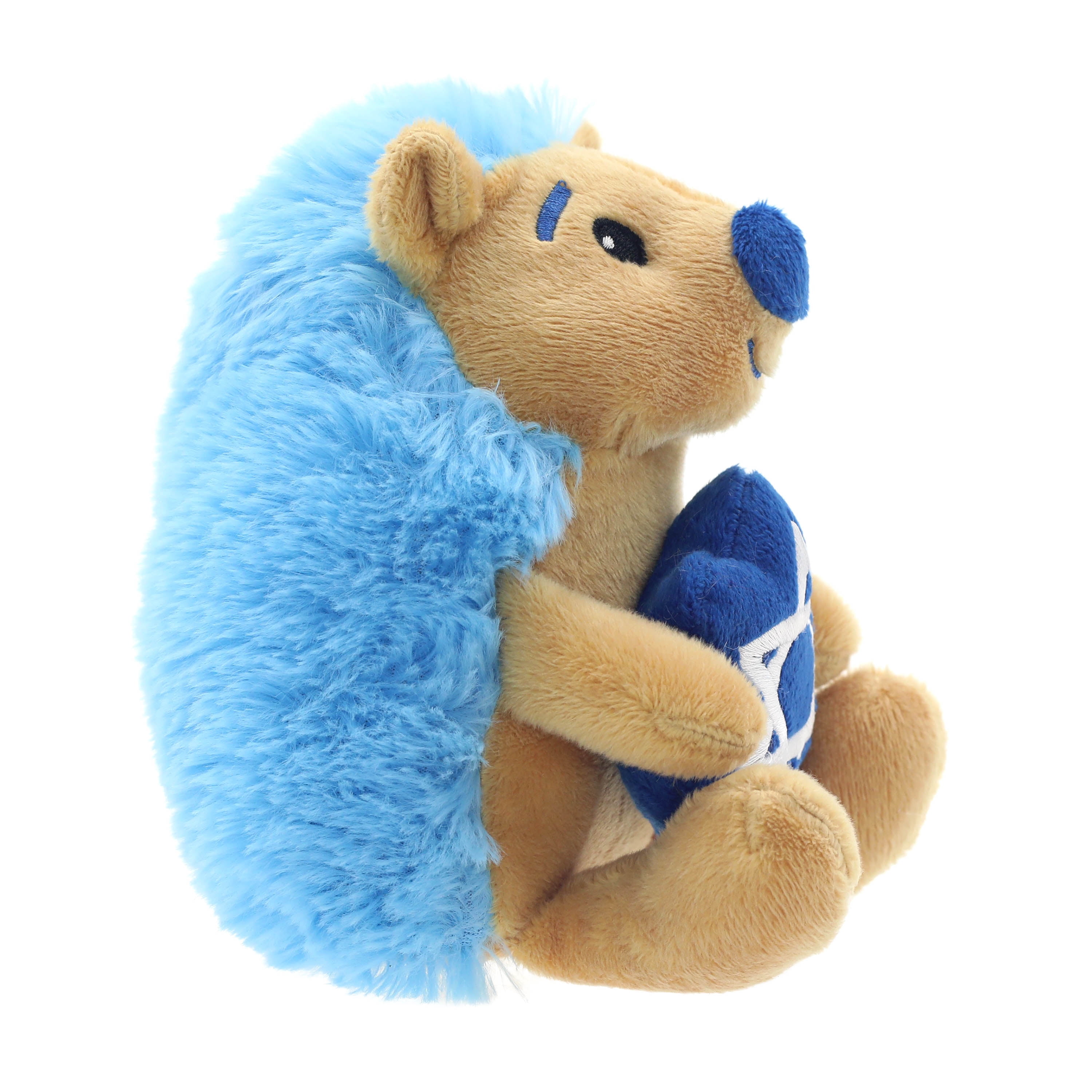 (4 pack) Hanukkah Blue Hedgehog Child's Plush Toy, 7 in, by Way to Celebrate