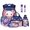 Axolotl Colorful Cloud Starry Night, variant on Xixirimido Cartoon Cats Books Floral Print 6Pcs Matching School Supplies Set - Backpack Lunch Bag Pencil Case Water Bottle Sleeve Keychin Bookmark, Multi Pocket Kids Teens Bookbag