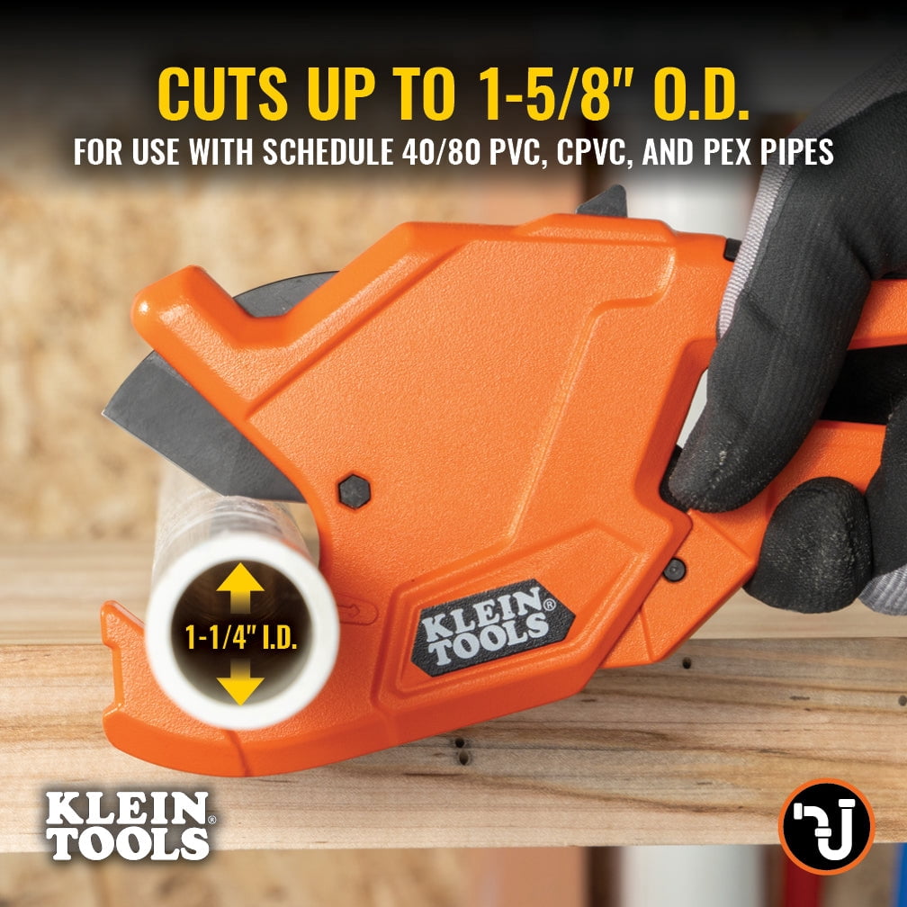 Klein Tools 1-1/4" Ratcheting Pvc Pipe Cutter