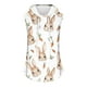 thumbnail image 5 of Tops de Ajuste Suelto para las Mujeres de Moda Impresa con Capucha sin Mangas, Poliéster, 5 of 5