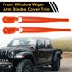 thumbnail image 3 of Cubierta del Brazo del Limpiaparabris Delantero para Jeep Wrangler JL JLU 18-24 y Gladiator JT 2/4 Puertas ABS Naranja, 3 of 6