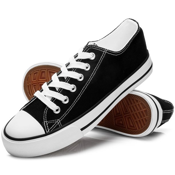 Womens Low Top Canvas Shoes Fashion Lace up Shoes for Woman Classic