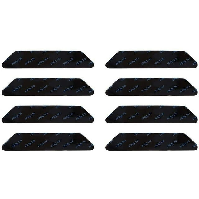 8 Pcs Patch de Tapis Antidérapant Anti-Frisage Réutilisable Lavable Patch de Tapis Autocollant Fixe Ruban de Sol