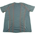 thumbnail image 2 of Avalanche Mens Size Small Reflective S/S Active Shirt, Shark Heather/Orange, 2 of 2