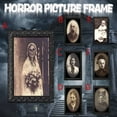 thumbnail image 3 of XUFLVPSEF Halloween Decoration 3D Changing Face Moving Picture Frame Portrait Horror Decoration for Horror Party Castle House Home Decoration, 3 of 4