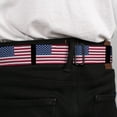 thumbnail image 4 of Buckle-Down Belt, Seatbelt Buckle Belt, United States Flags, 30 to 44 Inches, 4 of 9