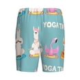 thumbnail image 4 of Yiaed Animal Meditation for Men's Soft Sleep Pajama Short Lounging Pajama Shorts-3X-Large, 4 of 8