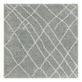 thumbnail image 5 of Unique Loom Soft Touch Shag Collection Area Rug - Dora (8' Square Cloud Gray/Ivory), 5 of 7