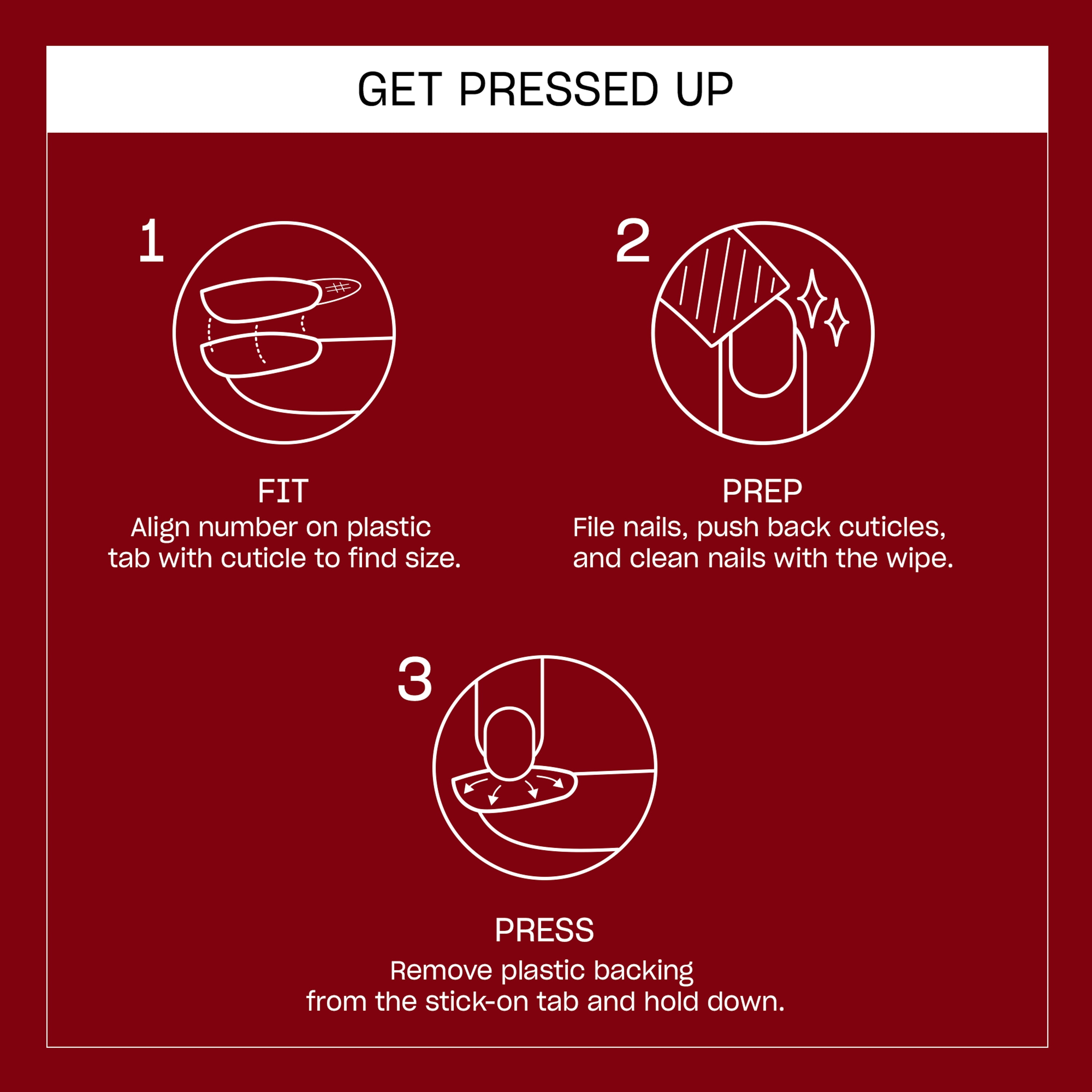 OPI Sticking Point Press On Peel & Stick Artificial Nails with Built in Sticky Tabs, Big Apple Pie