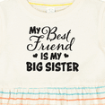 thumbnail image 4 of Inktastic My Best Friend is My Big Sister with Hearts Girls Baby Dress, 4 of 5