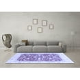 thumbnail image 3 of Ahgly Company Machine Washable Indoor Rectangle Abstract Blue Modern Area Rugs, 8' x 12', 3 of 4