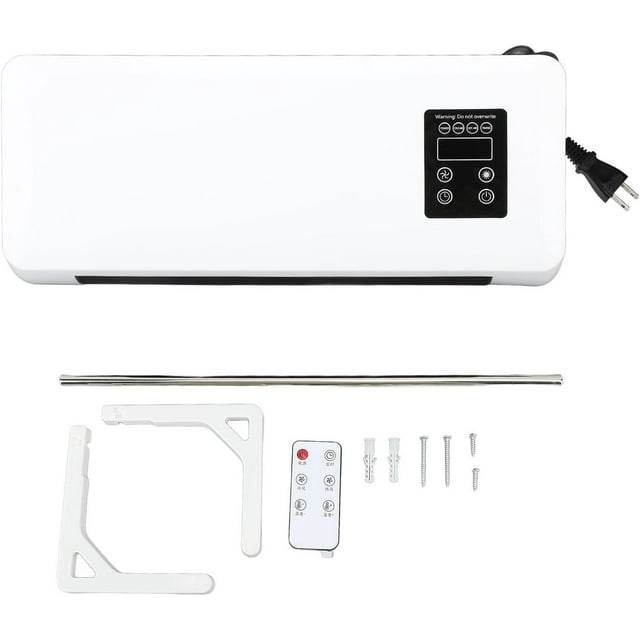 EGNMCR Smart Wall Heater Electric Space Heater For Bedroom 1500W Remote Control Wall Mount Heater For Indoor Space Heater Fast Heating And Machine Towel Dry refrigeration products