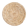 thumbnail image 2 of 1Pc Round Woven Placemats,13.78" Handmade Woven Table Mats, Heat Resistant Wicker Dining Place Mats, Boho Style Woven Table Placemats, Non-Slip Place Mats, Reusable Woven Placemats for Home Dining, 2 of 4