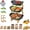 3Tier-A, variant on 3 Tier Countertop Organizer with Bamboo Stand, 2/3 Tier Kitchen Storage Rack, Detachable, Space-Saving Storage for Vegetable, Snack, Dessert, Cake, Plate Rack for Party, Wedding (2Tier-B)