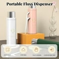 thumbnail image 3 of Portable Floss Dispenser, Dental Floss Picks Case with 100 Pcs Refillable, Travel Available, Portable Dispenser, Easy to Use, for Dating Travel Family Home Hotels, 3 of 9