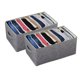 thumbnail image 1 of Caja de almacenamiento de armario lavable, alargada y ampliada 47X28X21cm, marco de soporte Organizador de ropa para pantalones Jeans Camiseta ropa interior, más conveniente de usar (9 cuadrícula), 1 of 7