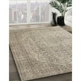 thumbnail image 2 of Ahgly Company Indoor Rectangle Contemporary Dark Almond Brown Abstract Area Rugs, 7' x 10', 2 of 6