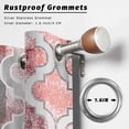 thumbnail image 5 of Outdoor Curtains for Patio Waterproof Red Morocco Pattern Indoor/Outdoor Curtain Tiebacks Abstract Graffiti Art Privacy Curtain Sun Block Grommet Drapes for Pergolas Gazebo Porch 2 Panel 54x108 Inch, 5 of 9