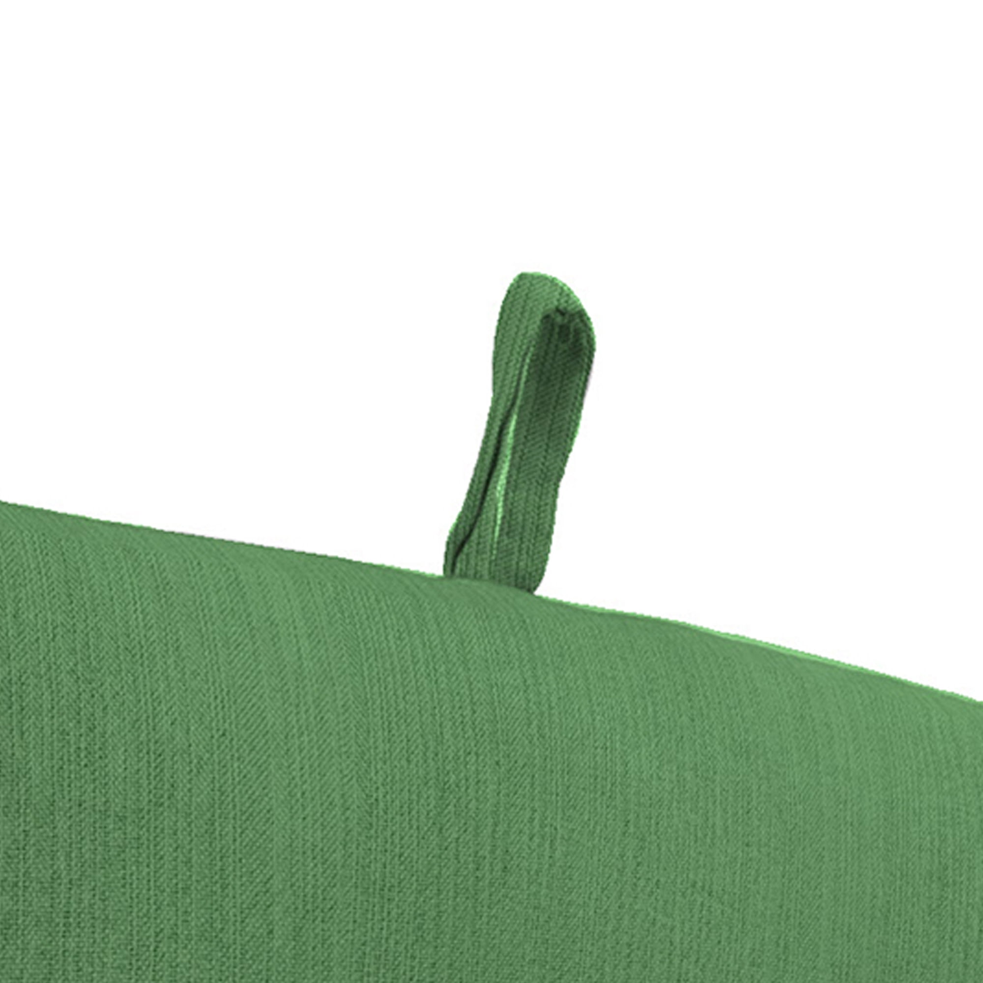 44" x 22" Rectangular Outdoor Chair Cushion with Ties and Hanger Loop