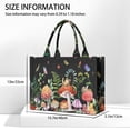 thumbnail image 3 of Large Capacity Tote Bag,Red Mushroom Snail Black Pattern Handbag Fashion Luxury Tote Bag,15.7"x13"x 5.1" Inches,Laptop Compatible, 3 of 6