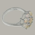 thumbnail image 4 of LBG British Made 10k White GoldWomens Ring Natural Opal Statement Ring - 33 size options - Size 7.5, 4 of 6