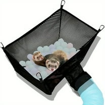 Ferret Ball Pit Hammock - Playpen Toy Box Cube with Tunnel System (Ball Not Included) - Small Animal Hammock & Modular Enclosure - Sturdy Pet-Safe for Ferret Owners