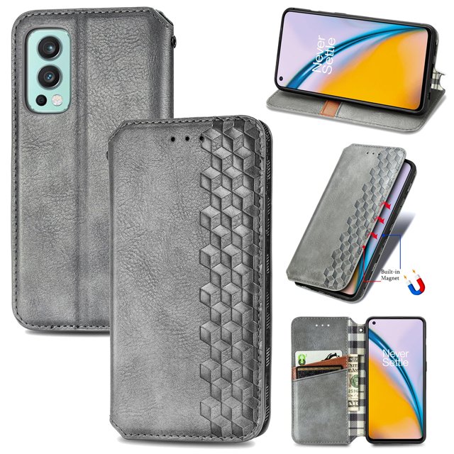 Étui pour OnePlus Nord 2 5G Housse Magnétique Protectrice Portefeuille à Rabat