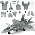 thumbnail image 1 of NUOTIE 1:72 Scale F-35 Fighter Jet Quick Build Model Kit Plastic Millitary F35 Airplane Toy Assembly Aircraft Model with Stand Gift for Kids (27 Pieces), 1 of 6