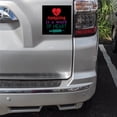 thumbnail image 2 of DistinctInk Custom Bumper Sticker - 6" x 6" Decorative Decal - Black Background - Nursing is a Work of Heart, 2 of 2
