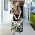 thumbnail image 4 of 3 Ring Zipper Binder with Shoulder Strap Waterproof Trapper Keeper 2 Inch D-Ring 500 Sheets Capacity Beautiful Soft Lilies Flower, 4 of 7